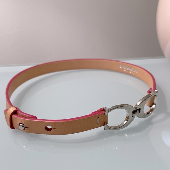 NWOT Coach Double Wrap Leather Bracelet - Picture 1 of 4